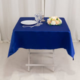 54inch Royal Blue Seamless Lamour Satin Square Tablecloth