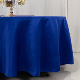 108" Royal Blue Lamour Satin Round Tablecloth