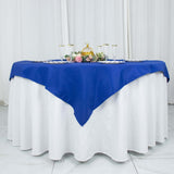 54"x54" Royal Blue Premium Polyester Square Table Overlay - 220GSM