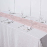 6 FT | Blush | Rose Gold Premium Chiffon Table Runner