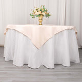 54"x54" Blush Premium Polyester Square Table Overlay - 220GSM