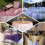 90inch Accordion Crinkle Taffeta Table Overlay