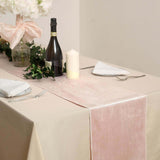 12" x 108" | Rose Gold | Blush | Premium Velvet Table Runner