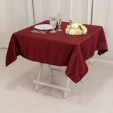 54inch Burgundy Seamless Lamour Satin Square Table Overlay