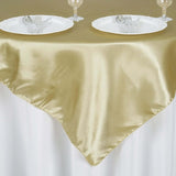 60"x 60" Square Satin Tablecloth Overlay#whtbkgd