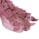 Mauve/Cinnamon Rose Chiffon Curly Chair Sash