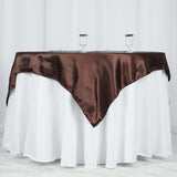 60"x 60" Square Satin Tablecloth Overlay