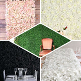 11 Sq ft. | Blush Rose Gold UV Protected Hydrangea Flower Wall Mat Backdrop