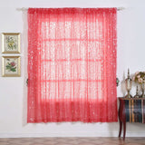 2 Pack | Coral Big Payette Sequin Curtains With Rod Pocket Window Treatment Panels - 52x84inch