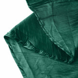 120inch Hunter Emerald Green Accordion Crinkle Taffeta Round Tablecloth