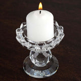 2.5inch Tall Gemcut Premium Crystal Glass Prism Votive Candle Holder Stand