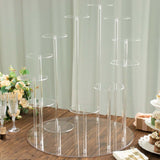 29inch Tall 12-Arm Tiered Clear Acrylic Cupcake Serving Rack