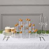 12inch Clear 3-Tier Round Reusable Plastic Cupcake Stand Cake Pop Holder