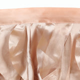 14ft Nude Curly Willow Taffeta Table Skirt