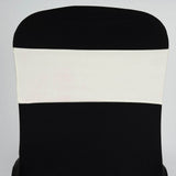 5pc x Chair Sash Spandex - Ivory