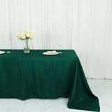 90x132Inch Hunter Emerald Green Accordion Crinkle Taffeta Rectangular Tablecloth