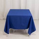 70"x70" Royal Blue Cotton Blend Square Tablecloth