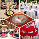 Elegant table settings with colorful napkins for events and gatherings.