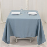 70"x70" Dusty Blue Premium Polyester Square Tablecloth - 220GSM