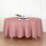 108" Dusty Rose Polyester Round Tablecloth