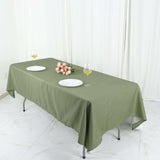 60"x126" Dusty Sage Green Polyester Rectangular Tablecloth