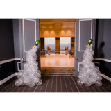 1 Pair | 20inch Champagne Bottle & Glass Mylar Foil Helium/Air Balloons