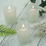 12 Pack | 2.5inch Frosted Glass Votive Candle Holder Set Tealight Holders