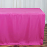 8FT Fuchsia Fitted Polyester Rectangular Table Cover