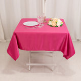 Fuchsia Seamless Lamour Satin Square Tablecloth - 54inch