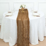 10ft Taupe Gauze Cheesecloth Boho Table Runner