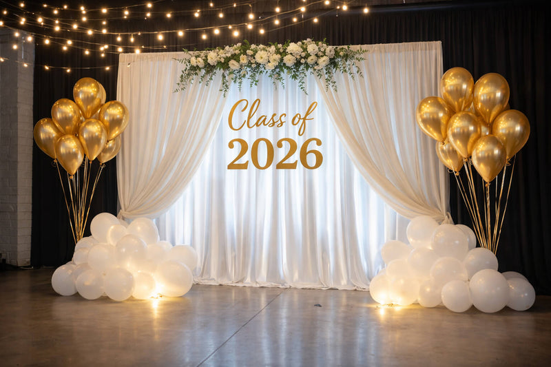 Graduation 2026 Elegant Photo Backdrop