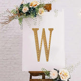 8inch Gold Decorative Rhinestone Alphabet Letter Stickers DIY Crafts - W