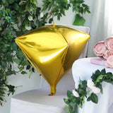 3 Pack | 16inch Shiny Gold 4D Diamond Self-Sealing Reusable Foil Balloon