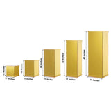 Gold Acrylic Pedestal Risers | Transparent Acrylic Display Boxes