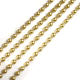 16inch Gold Faux Pearl Beaded Chiavari Chair Back Garland Sash#whtbkgd