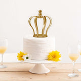 9inch Matte Gold Metal Royal Crown Cake Topper, Wedding Cake Decor