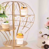 19inch Gold 4-Tier Hot Air Balloon Metal Cupcake Dessert Display Stand