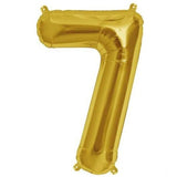 16" Shiny Metallic Gold Mylar Foil Alphabet Letter & Number Balloons