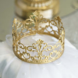 2inch Matte Gold Metal Princess Crown Cake Topper, Wedding Cake Decor