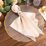 20 Pack Economy Plastic Round Charger Plates 13inch in Clear Sunflower