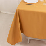 70"x70" Gold Premium Polyester Square Table Overlay - 220GSM