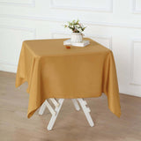 Gold Polyester Square Tablecloth 54"x54"