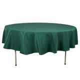 90" Hunter Emerald Green Premium Polyester Round Tablecloth - 220GSM