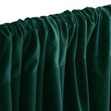 2 Pack Hunter Emerald Green Scuba Polyester Curtain Panel Durable Flame Resistant Backdrops