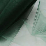 6Inchx100 Yards Hunter Emerald Green Tulle Fabric Bolt, Sheer Fabric Spool Roll For Crafts