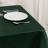 Hunter Emerald Green Seamless Lamour Satin Square Table Overlay- 54inch