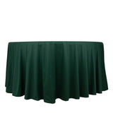 120inch Hunter Emerald Green Premium Scuba Wrinkle Free Round Tablecloth