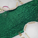 12x108 inches Hunter Emerald Green Premium Sequin Table Runners