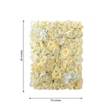 13 Sq ft. | White/Champagne UV Protected Assorted Flower Wall Mat