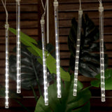 Clear LED Tube Waterproof Icicle Snow Falling Raindrop Meteor Shower Rain Light String Lights